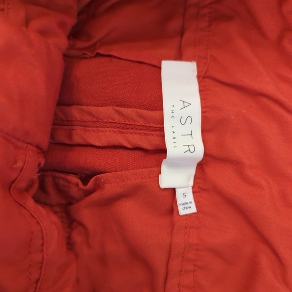 ASTR Pants Wide Leg Flare Crop Orange size Small - Picture 5 of 7